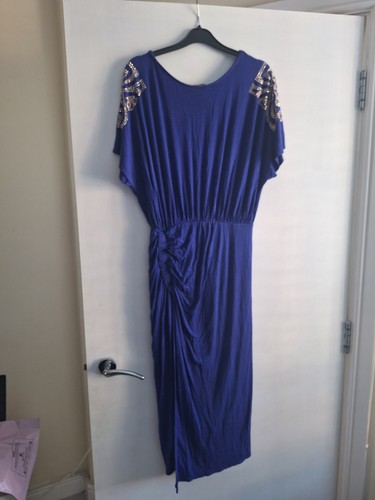 Biba navy long dress - biba, evening