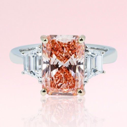 Pink diamond ring fancy - pink,