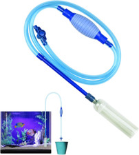 Aquarium Fish Tank Cleaner, 8.2Ft Vacuum Siphon Pump Water Drainer Changer Water