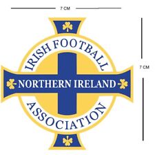 Set Of 5 Northern Ireland Crest Iron On Patches For Fabric Material