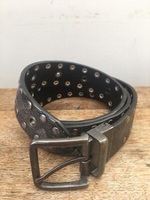Jaded London BELT Grey Stud Biker Western Leather Biker Belts Festival Unisex