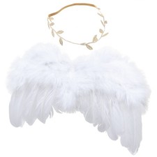 1 Set Baby Angel Wings and Headband Photograph Props for Newborn Infant