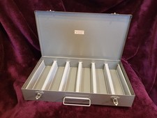 Vintage 35mm Slide Metal Storage Box / Case Multi Slide Capacity 222