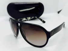 RRP: £195 Karl Lagerfeld KL846S Unisex Designer Black Pilot Sunglasses