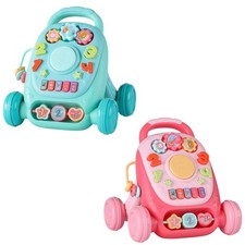 Baby Walker Push Toy Interactive Fun Gift Learning to Stand Walk Music Toy