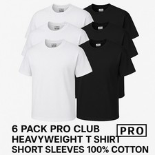 6 PACK PRO CLUB MENS PLAIN