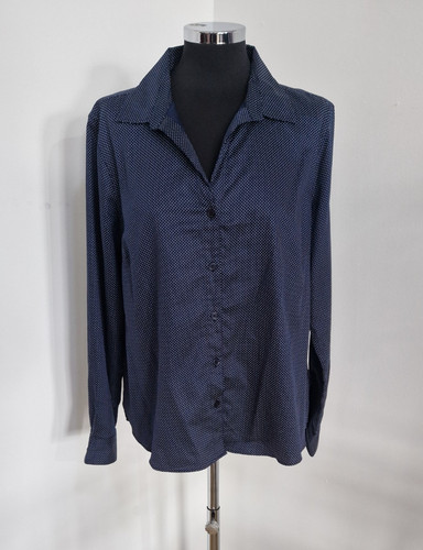 Jaeger navy blouse size - jaeger, 16