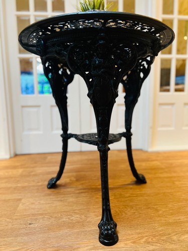 Cast iron pub table - iron,