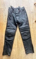 Wolf mens leather motorcycle trousers 32