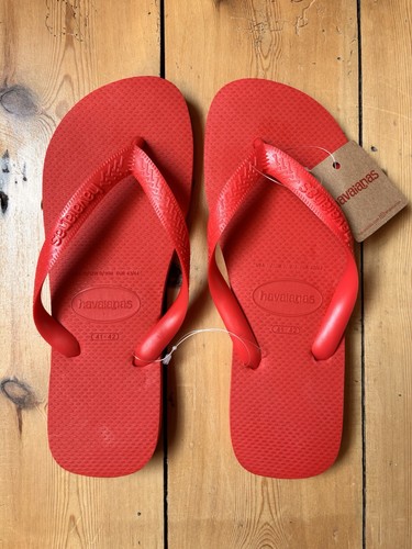 Red havaianas flip flops - red,