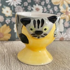 Comical Tabby Cat Egg Cup –
