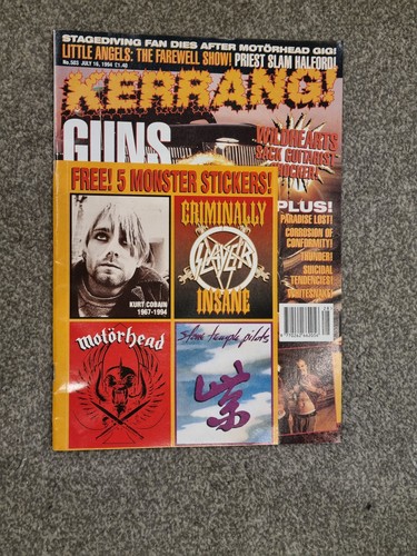 Vintage kerrang magazine issue - magazine,