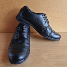 Men's M&S Airflex Total Comfort Black Leather Formal Work Leather Shoes UK 7