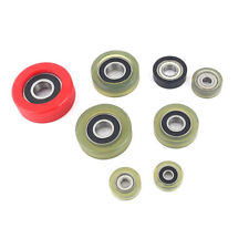 Polyurethane PU Molded Ball Bearing Rubber Coated Pulley Guide Wheel Automation