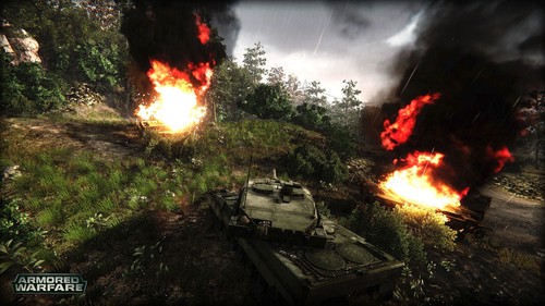 Armored warfare tank explosion - armored,