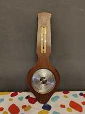 Vintage Retro Weathermaster Wooden Barometer 35cm England Weather Vane 