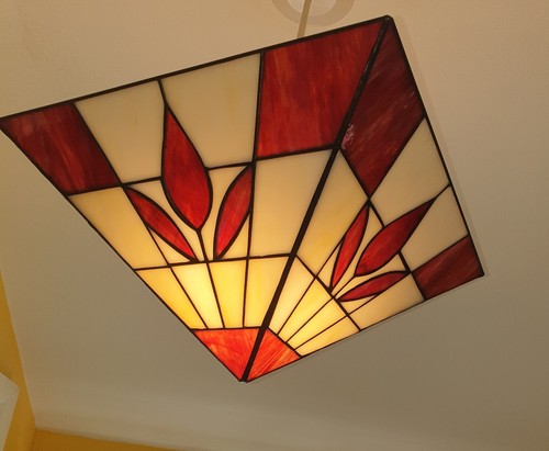 Tiffany style ceiling - tiffany,