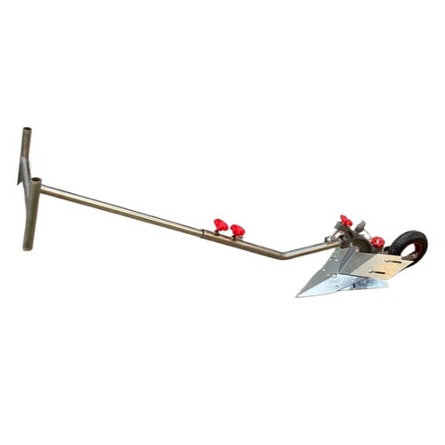 Hand pulled plow furrow - hand-pulled,