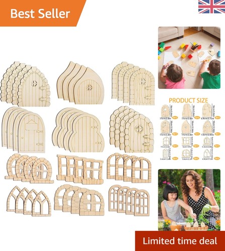 Versatile 48pc fairy doors - fairy, set