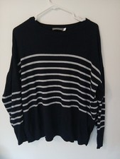 Navy Mint Velvet jumper with star. Large