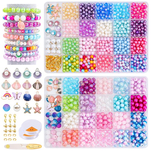 Clay beads bracelet making kit - clay,