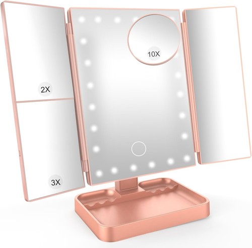 Tri fold vanity mirror travel - vanity, mirror,