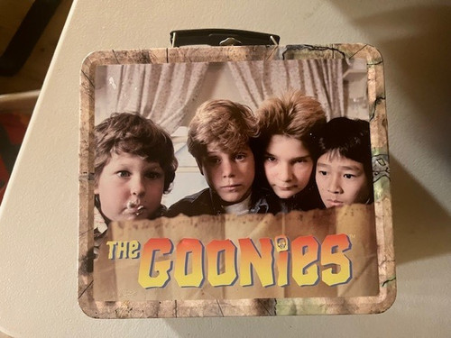 Vintage goonies metal lunchbox - metal,