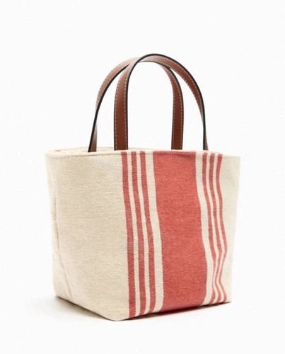 Zara fabric mini tote bag