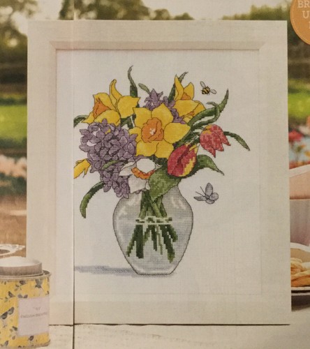 Cross stitch chart daffodil - cross,