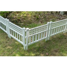 4x White Plastic Wood Effect