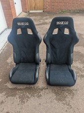 Retro Sparco Star Reclining Bucket Seats Black