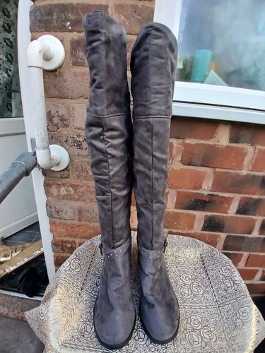 Studio grey high knee - grey, boots