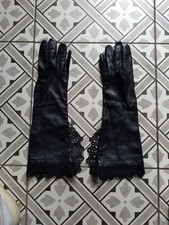 Dents Black Leather & Lace