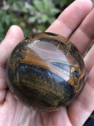 Tiger eye sphere 203g - eye,