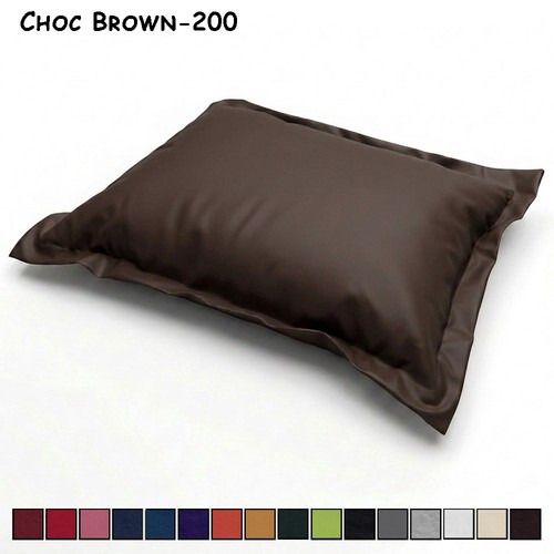 Faux leather beanbag lounger - beanbag,