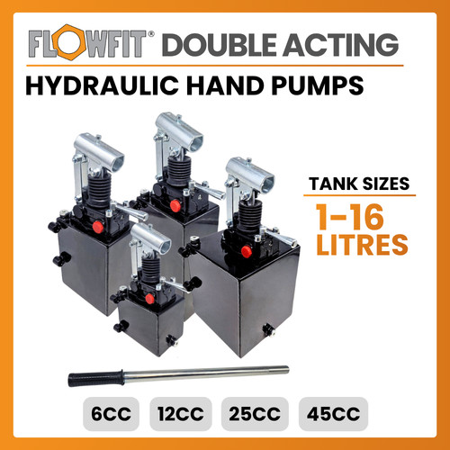 Double acting hydraulic hand - double,