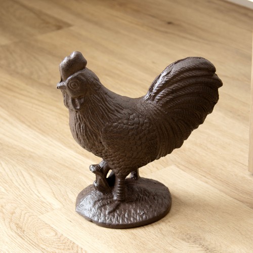 Cast iron cockerel ornament - cockerel,