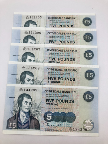 Consecutive clydesdale bank - consecutive,