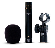 Audix F9 Condenser Microphone. Hi-Hat, Overhead, Percussion. Clip/Windshield. 