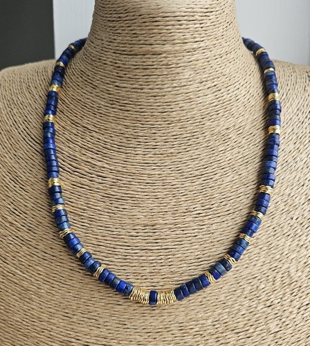 Natural lapis lazuli heishi - natural,
