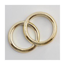 WEDDING RINGS GOLD OR SILVER CAKE DECORATION .GOLD DOUBLE DOVE RING X 1