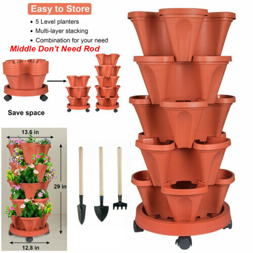 Tier stackable planters - stackable,