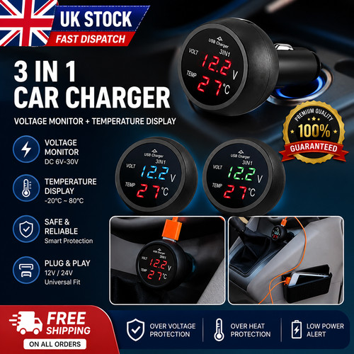 3in1 12v 24v digital car - 3in1,