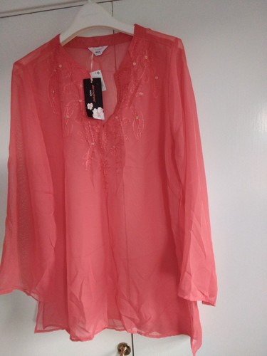 Coral beach cover kaftan - coral,