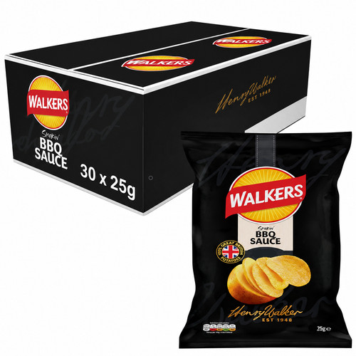 Walkers bbq sauce flavour - bbq,