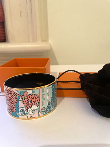 Hermès signed enamel - hermès, wide