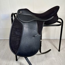 Thorowgood Griffin Dressage Saddle 17” Black 8” D to D Synthetic Equestrian
