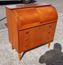 VINTAGE TEAK BUREAU / DESK    EGON OSTERGAARD             DELIVERY AVAILABLE
