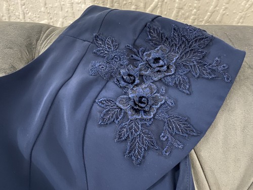 Kaleidoscope blue low hem - blue,