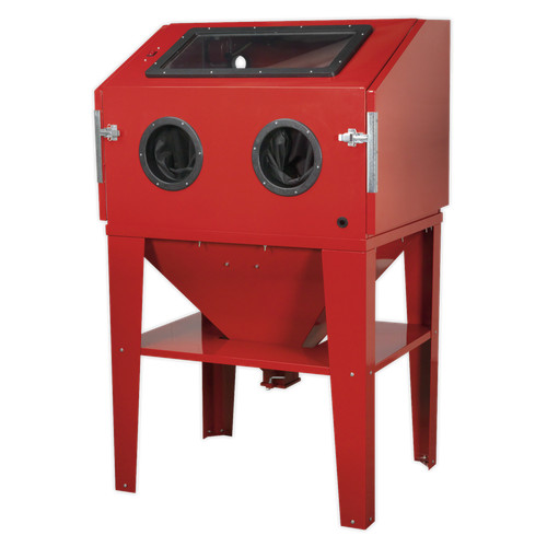 Shot blasting cabinet - shot, double